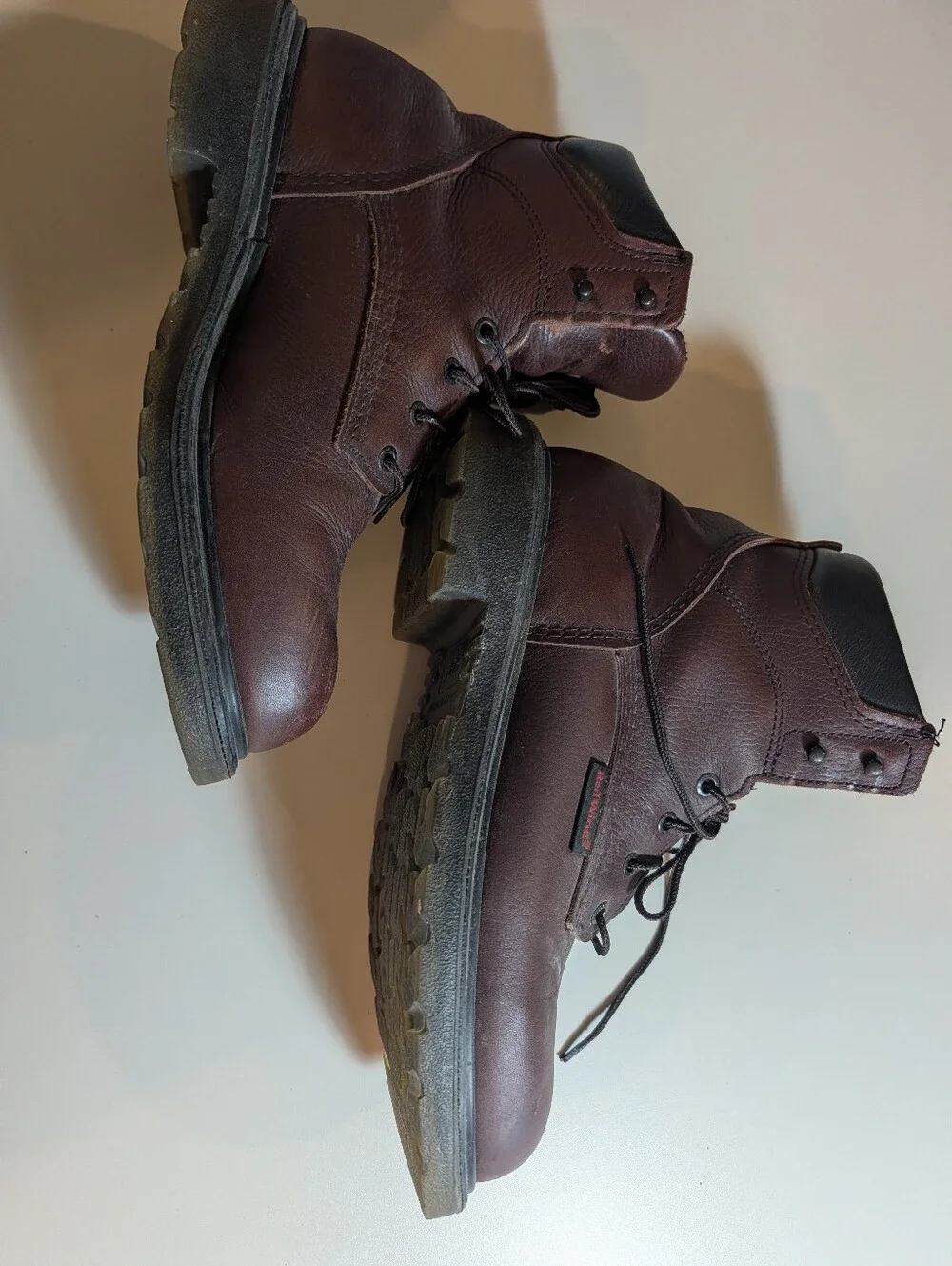 Red Wing Mens Super Sole 2.0 Soft Toe Model 606 Brown Leather Lace-Up Work Boots